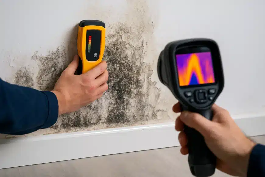 Εντοπισμός υγρασίας σε τοίχο